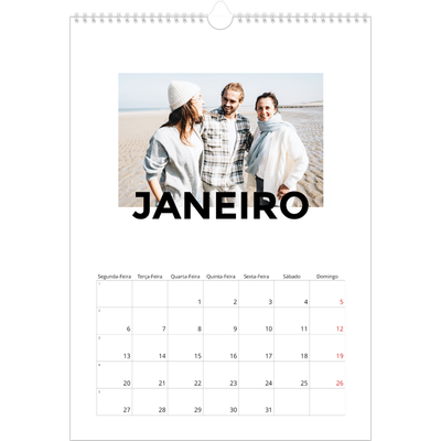 Calendário A3 — Scattergram [Janeiro]